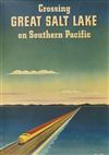 WILLIAM HAINES HALL (1903-1977). CROSSING GREAT SALT LAKE / ON SOUTHERN PACIFIC. 1940. 23x16 inches, 58x40 cm.